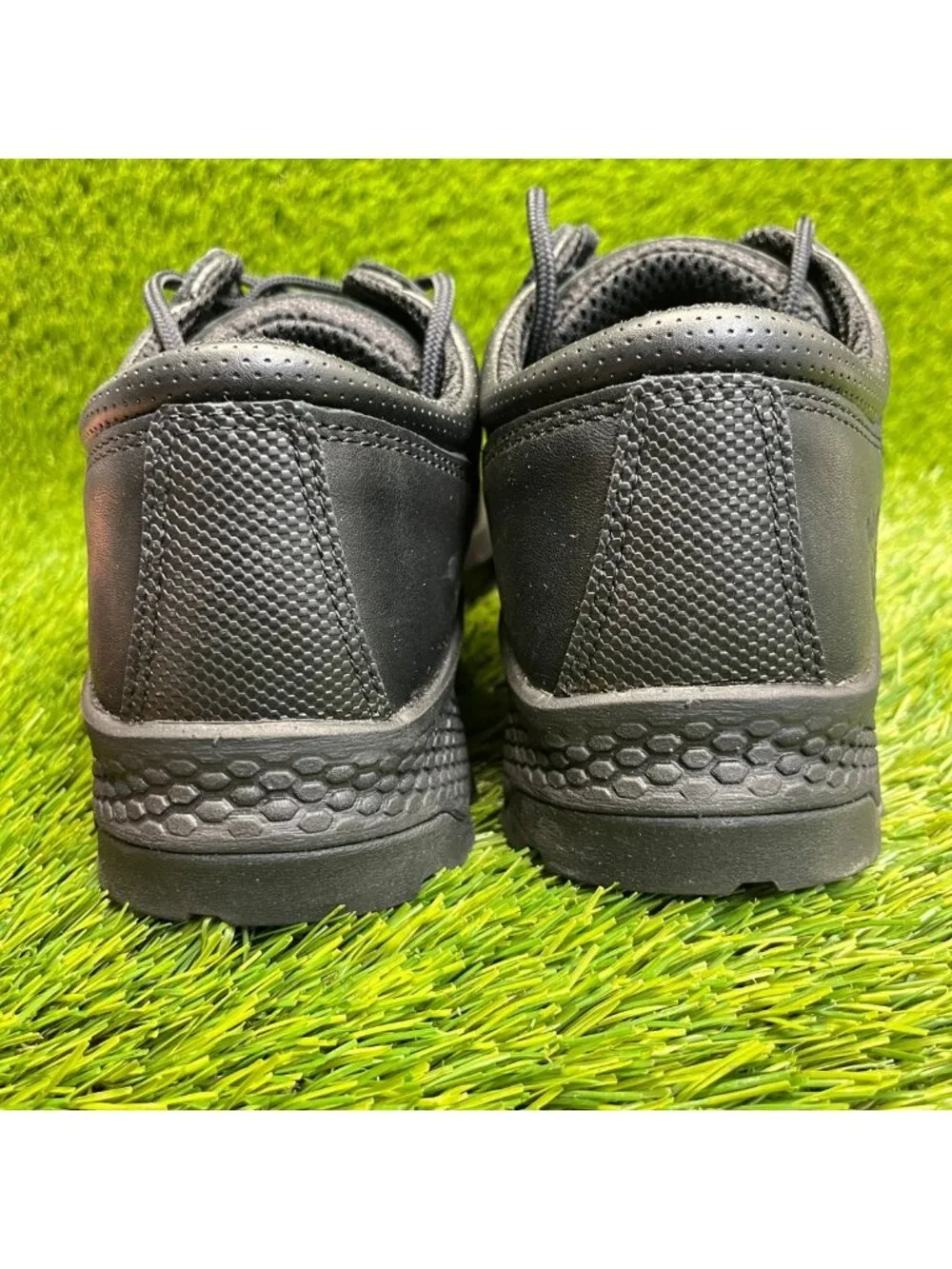 Timberland Pro Titan EV Mens Size 8.5 Triple Black Composite Toe Oxford Shoes